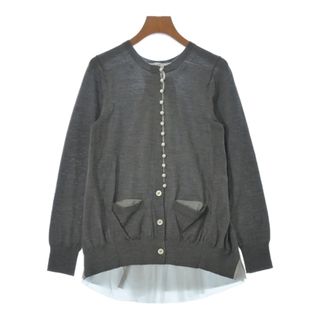 サカイラック(sacai luck)のsacai luck サカイラック カーディガン 2(M位) グレー 【古着】【中古】(カーディガン)