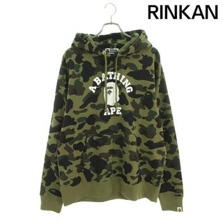 アベイシングエイプ(A BATHING APE)のアベイシングエイプ  1ST CAMO COLLEGE PULLOVER 001PPK301005M 1STカモカレッジプルオーバーパーカー メンズ XL(パーカー)