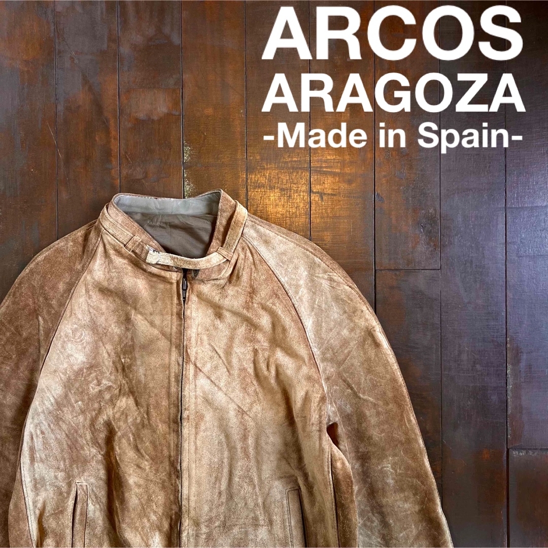 激レア！！【ARCOS ZARAGOZA】スウェードブルゾンジャケット メンズのジャケット/アウター(ブルゾン)の商品写真