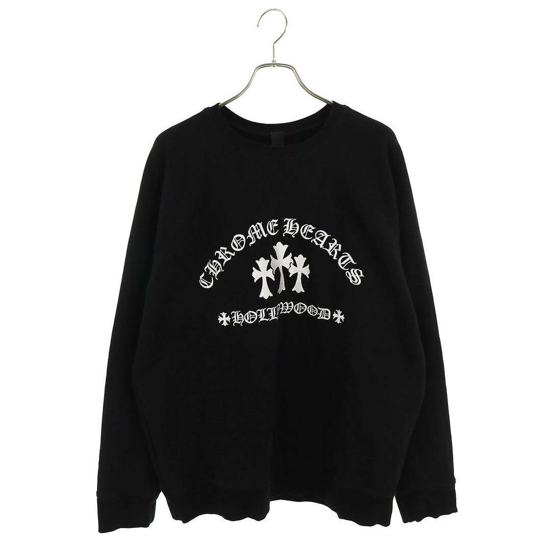 Chrome Hearts(クロムハーツ)のクロムハーツ  U SAILIN ON CREW ラベル付きトリプルクロスロゴ刺繍スウェット メンズ XL メンズのトップス(スウェット)の商品写真