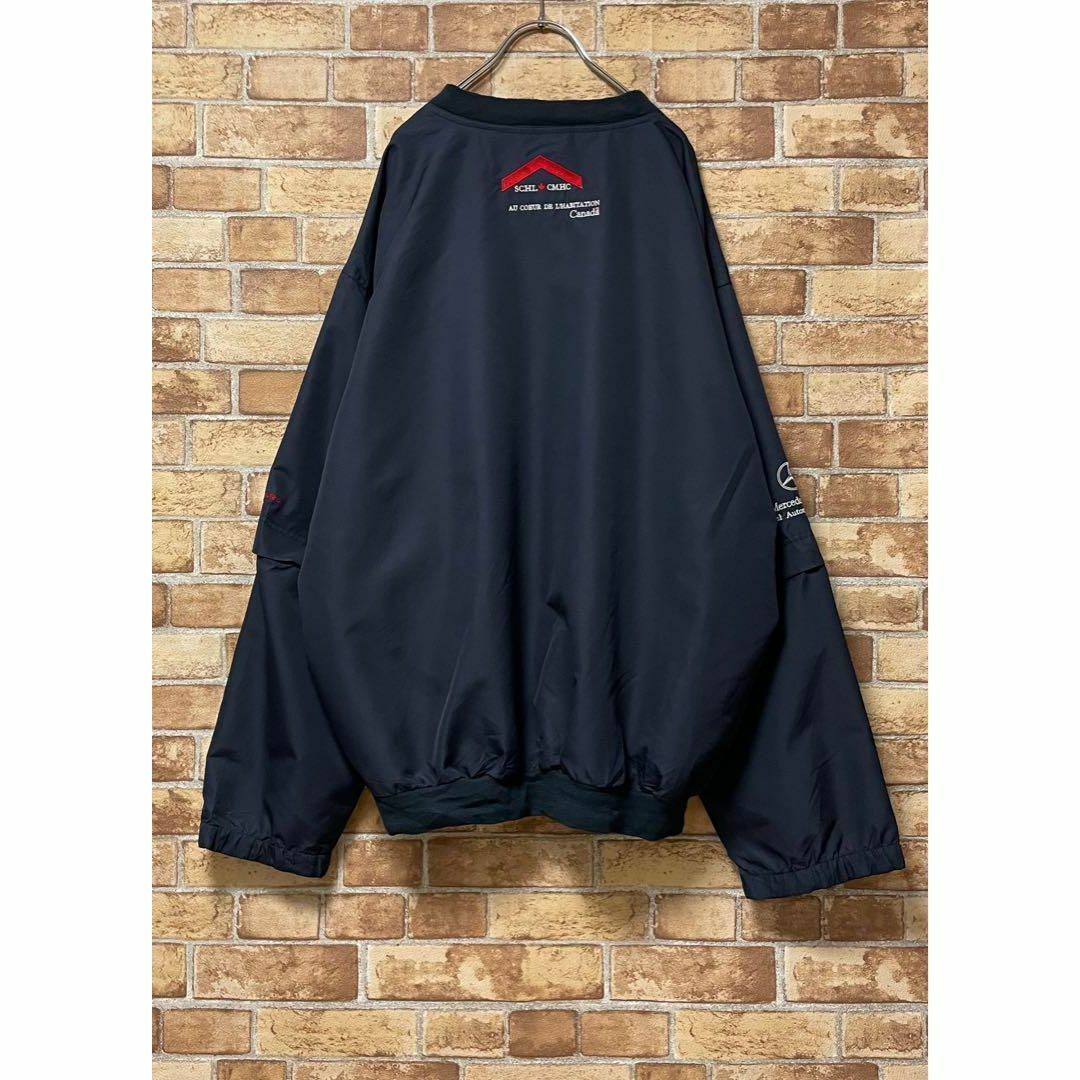 NORTHEND　ナイロンプルオーバー　刺繍ロゴ　ビッグシルエット　ベンツ　XL メンズのジャケット/アウター(その他)の商品写真