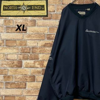 NORTHEND　ナイロンプルオーバー　刺繍ロゴ　ビッグシルエット　ベンツ　XL(その他)