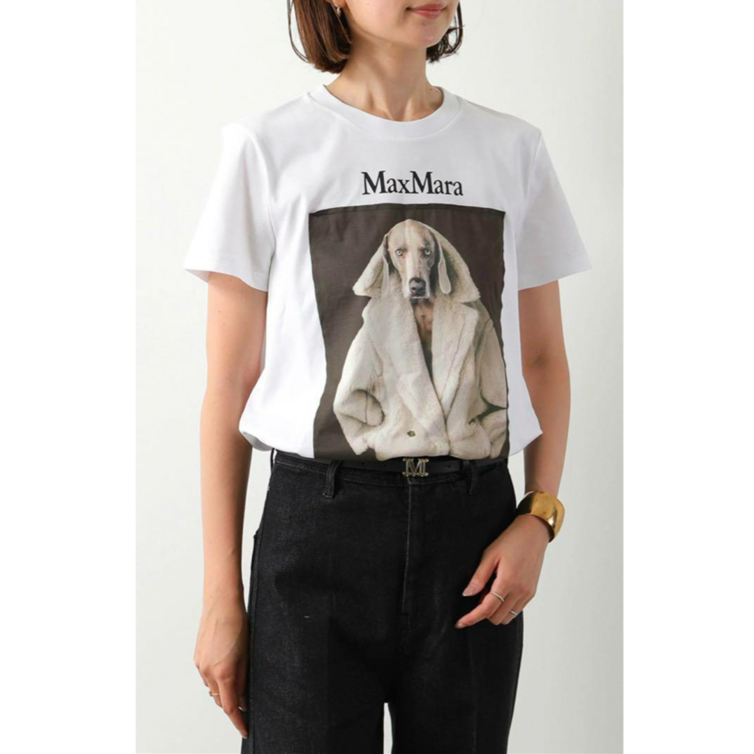 Max Mara(マックスマーラ)の【新品未使用】MaxMara ロゴTクルーネック レディースのトップス(Tシャツ(半袖/袖なし))の商品写真