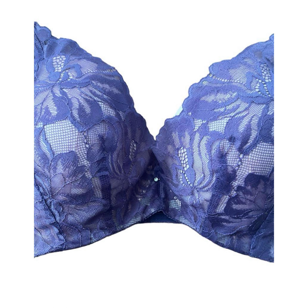 ♡ブラジャー＆ショーツセット♡ F85 LL 紫 レディースの下着/アンダーウェア(ブラ&ショーツセット)の商品写真