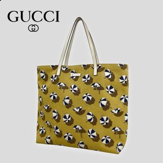 グッチ(Gucci)の■GUCCI グッチ■アンブレラ パラソル柄 キャンバストートバッグ 人気サイズ(トートバッグ)