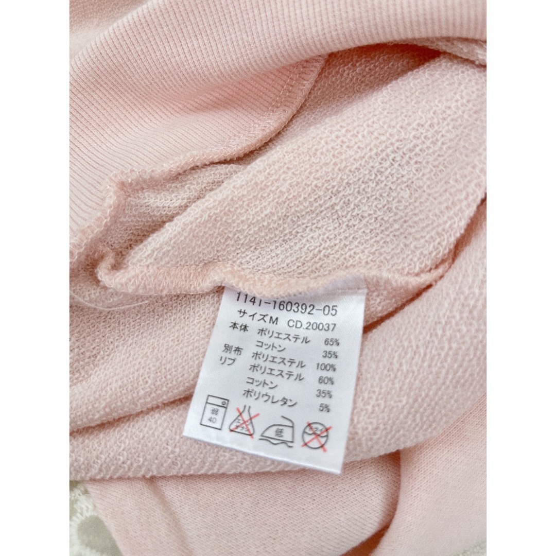 INGNI(イング)のINGNI イング 袖異素材 フラワーレース トップス ピンク レディースのトップス(カットソー(長袖/七分))の商品写真