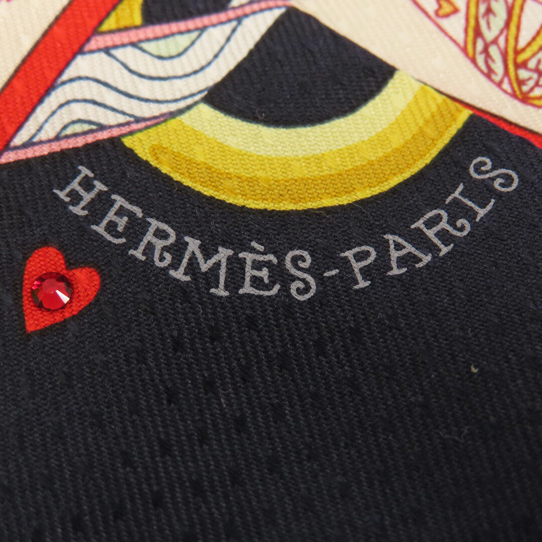 Hermes(エルメス)のHERMES ツイリー ハートクイーン ビジューピケ ラインストーン スカーフ シルク レディース レディースのファッション小物(バンダナ/スカーフ)の商品写真