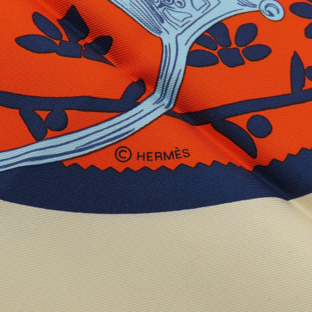 Hermes(エルメス)のHERMES カレ90 ETRIERS 鐙柄 馬具柄 スカーフ シルク レディース レディースのファッション小物(バンダナ/スカーフ)の商品写真