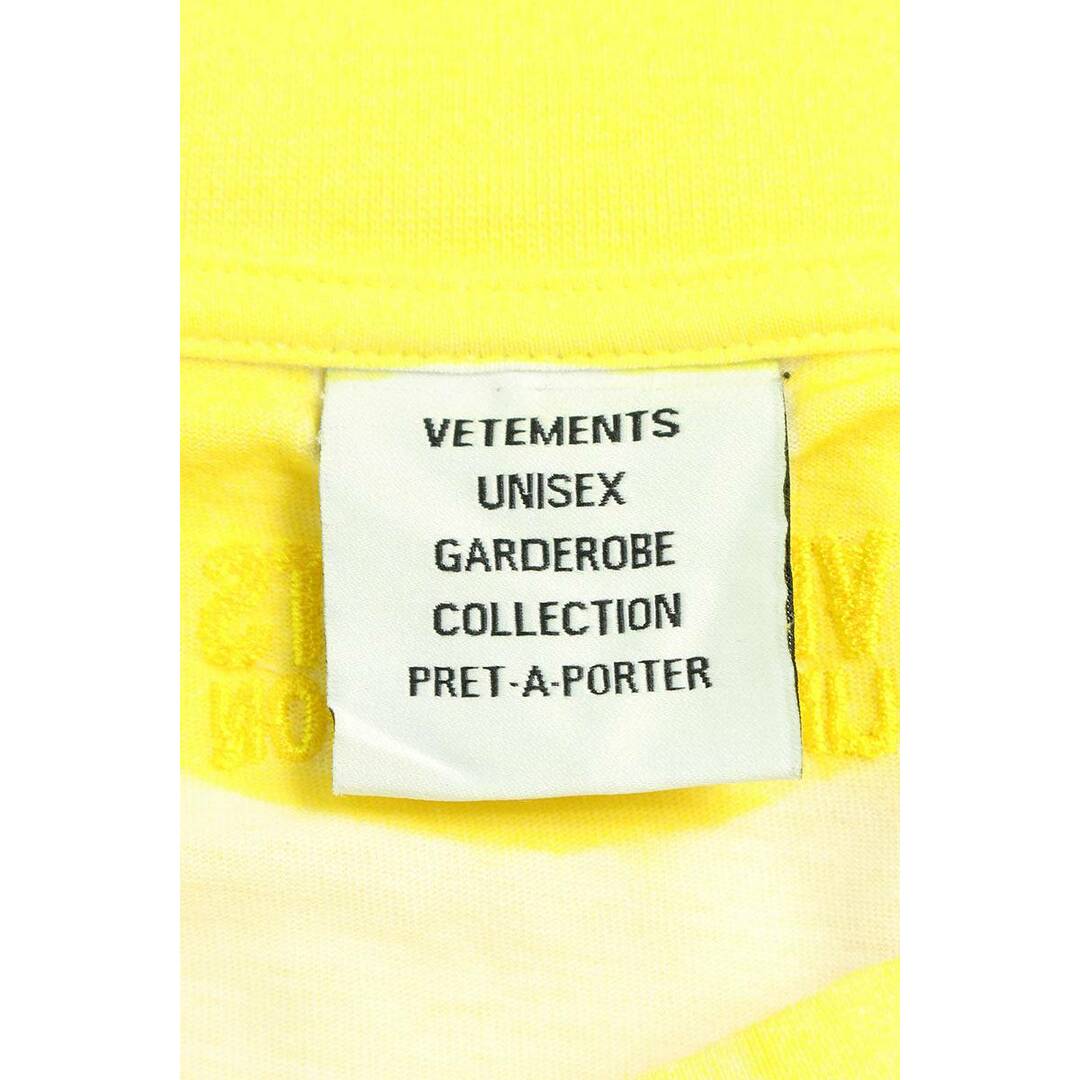 VETEMENTS(ヴェトモン)のヴェトモン  23AW  GAMECHANGING T-SHIRT / YEL UE54TR500Y ゲームチェンジTシャツ メンズ S メンズのトップス(Tシャツ/カットソー(半袖/袖なし))の商品写真