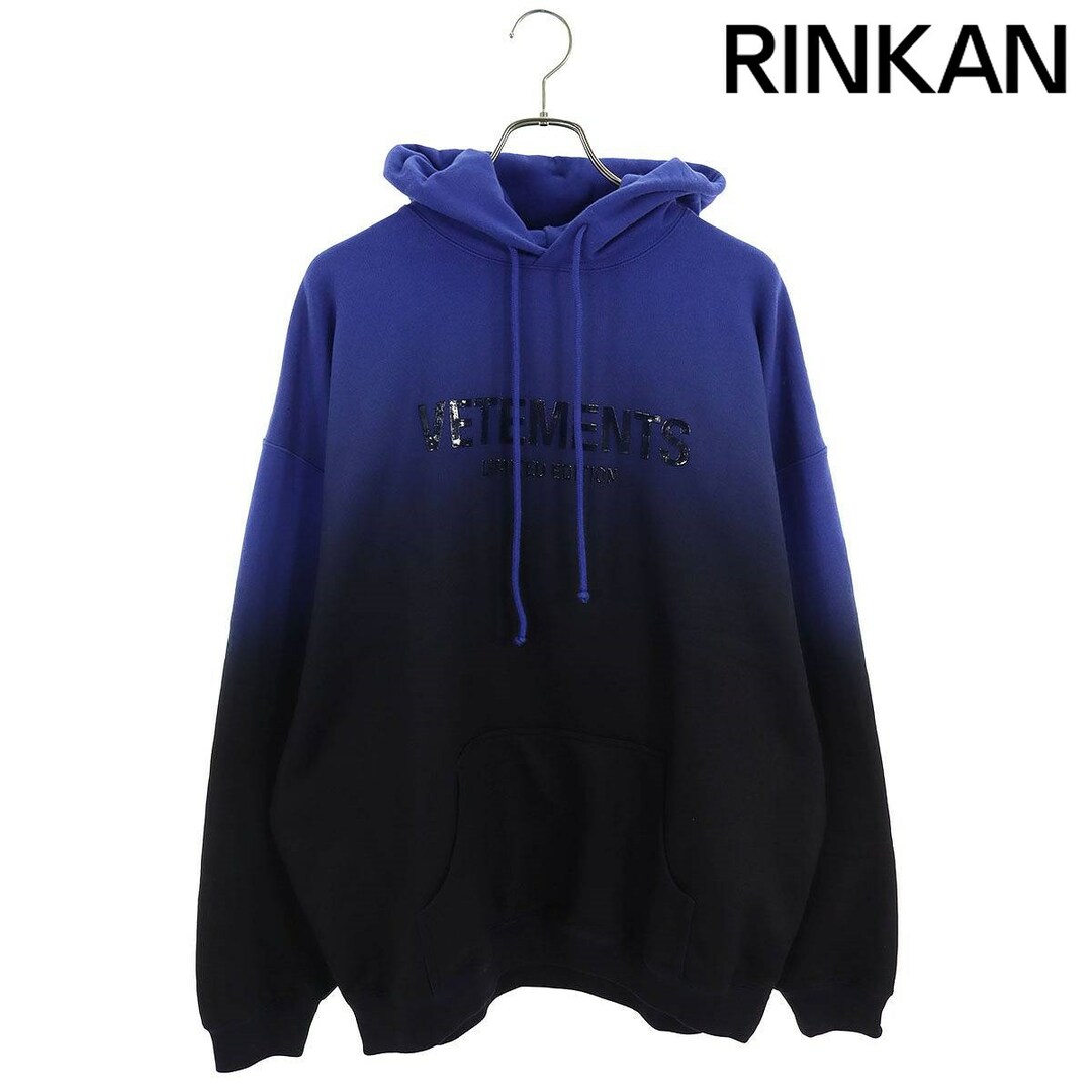 VETEMENTS(ヴェトモン)のヴェトモン  23AW  GRADIENT LOGO LIMITED EDITION HOODIE UE54HD200N グラディエントロゴリミテッドエディションパーカー メンズ M メンズのトップス(パーカー)の商品写真