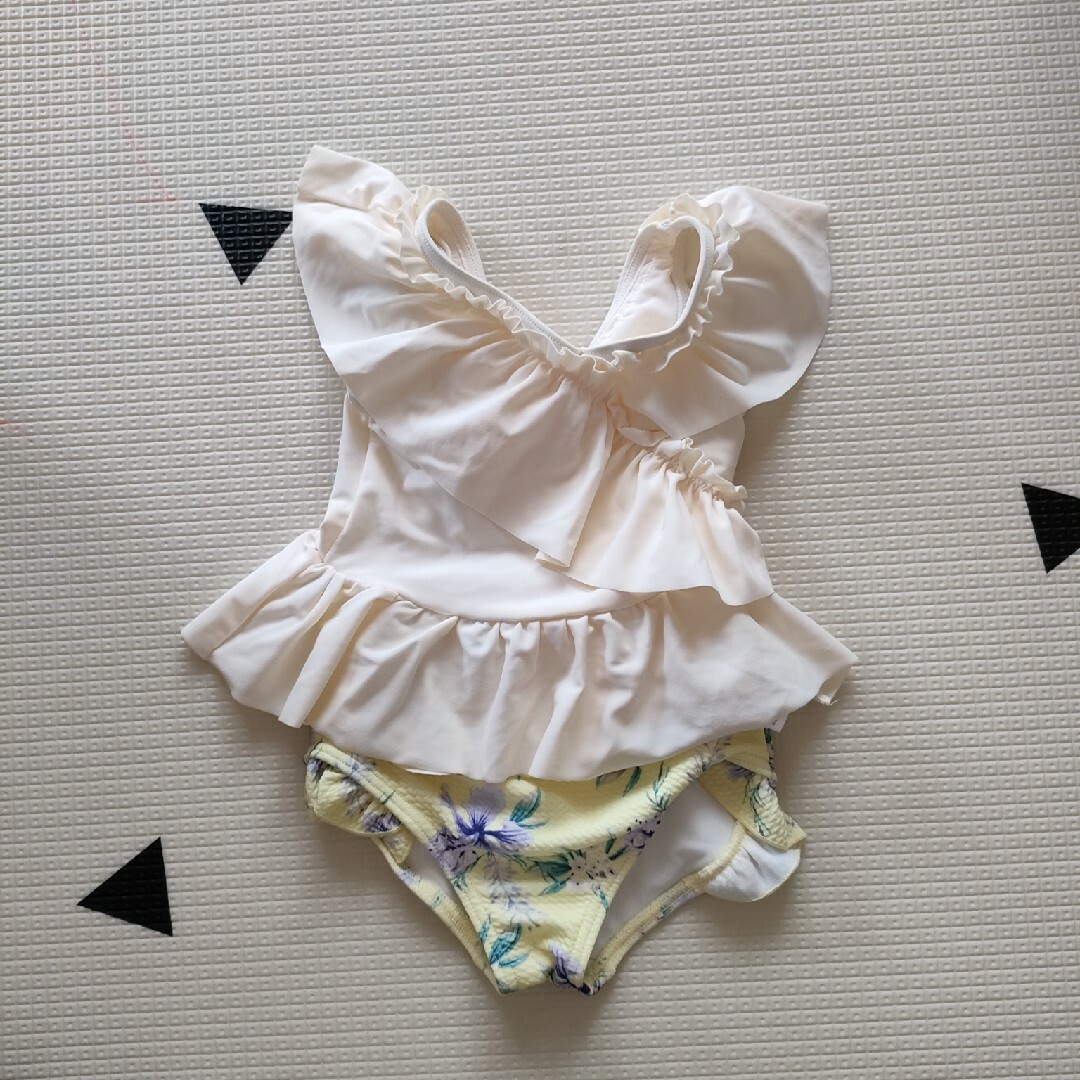 petit main(プティマイン)のpetitmain　セパレート水着　90 キッズ/ベビー/マタニティのキッズ服女の子用(90cm~)(水着)の商品写真