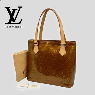 ルイヴィトン(LOUIS VUITTON)のほぼ未使用■ルイ ヴィトン■ モノグラム・ヴェルニ ヒューストン M91122(ハンドバッグ)