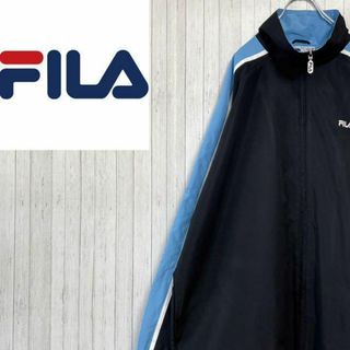 フィラ(FILA)のFILA フィラ　ジップアップジャケット　刺繍ロゴ　ビッグサイズ　ゆるだぼ　L(その他)