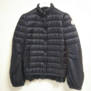 モンクレール(MONCLER)のモンクレール Saki ライトダウン フリル サカイ レディース 黒 サイズ00(ダウンジャケット)