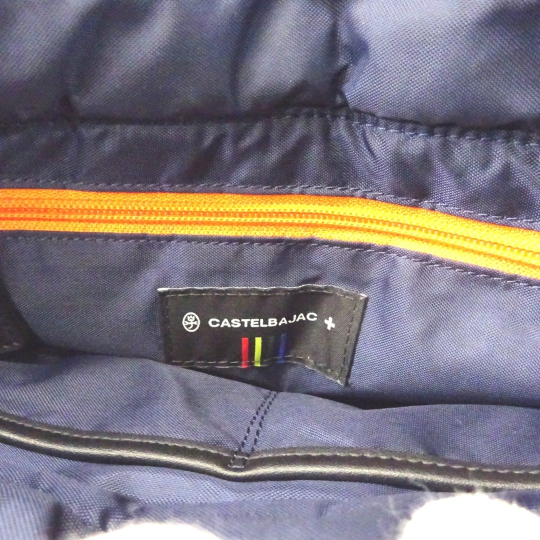 CASTELBAJAC(カステルバジャック)のカステルバジャック ハンドバッグ
 ナイロン 中わた ブラック×パープル×ホワイト Ft602763 中古 レディースのバッグ(ハンドバッグ)の商品写真