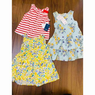 新品  90cm 95cm  2歳 3歳 夏服 ワンピース 西松屋 ノースリーブ