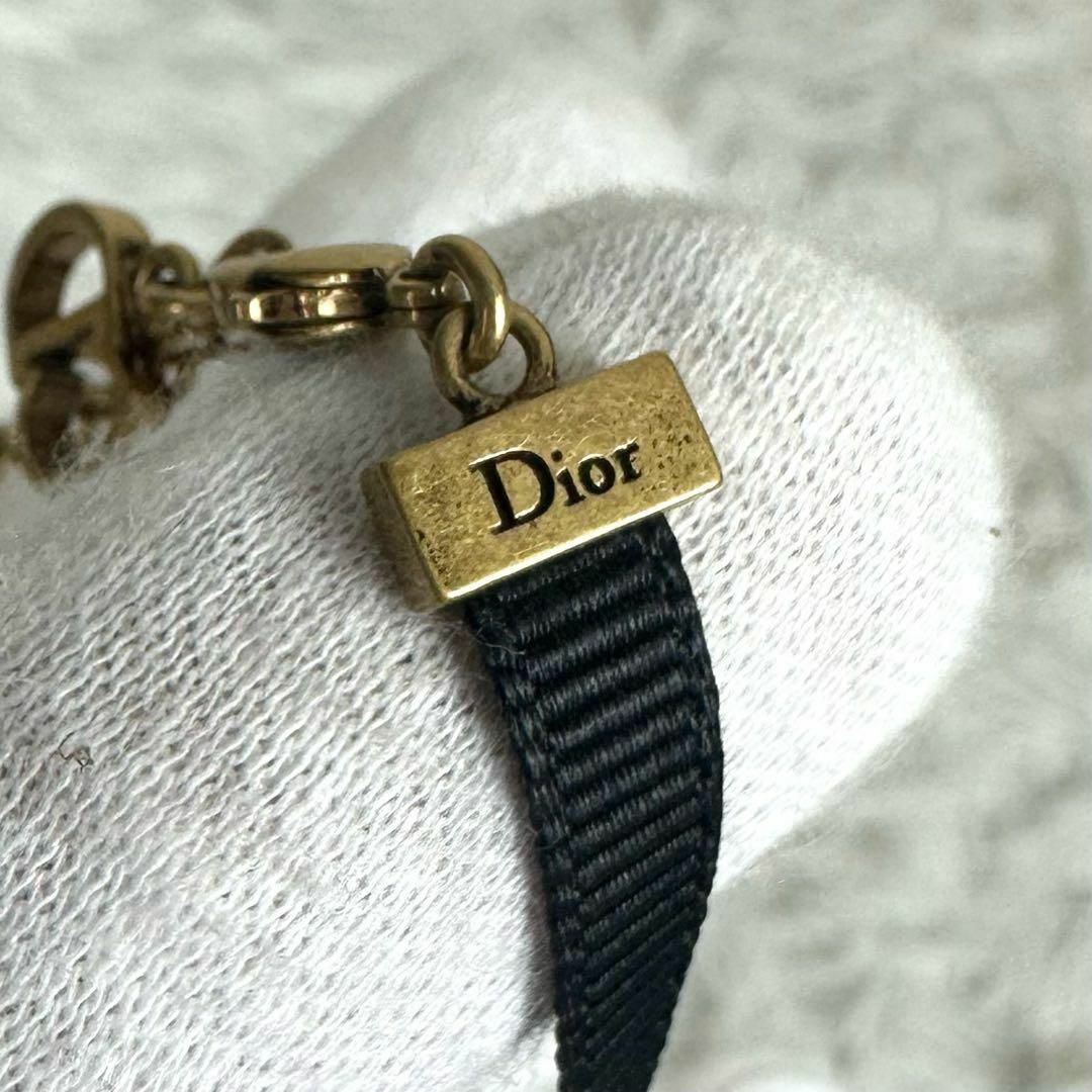 Christian Dior(クリスチャンディオール)の美品 クリスチャンディオール J'ADIOR チョーカー ブラック ゴールド金具 レディースのアクセサリー(ネックレス)の商品写真