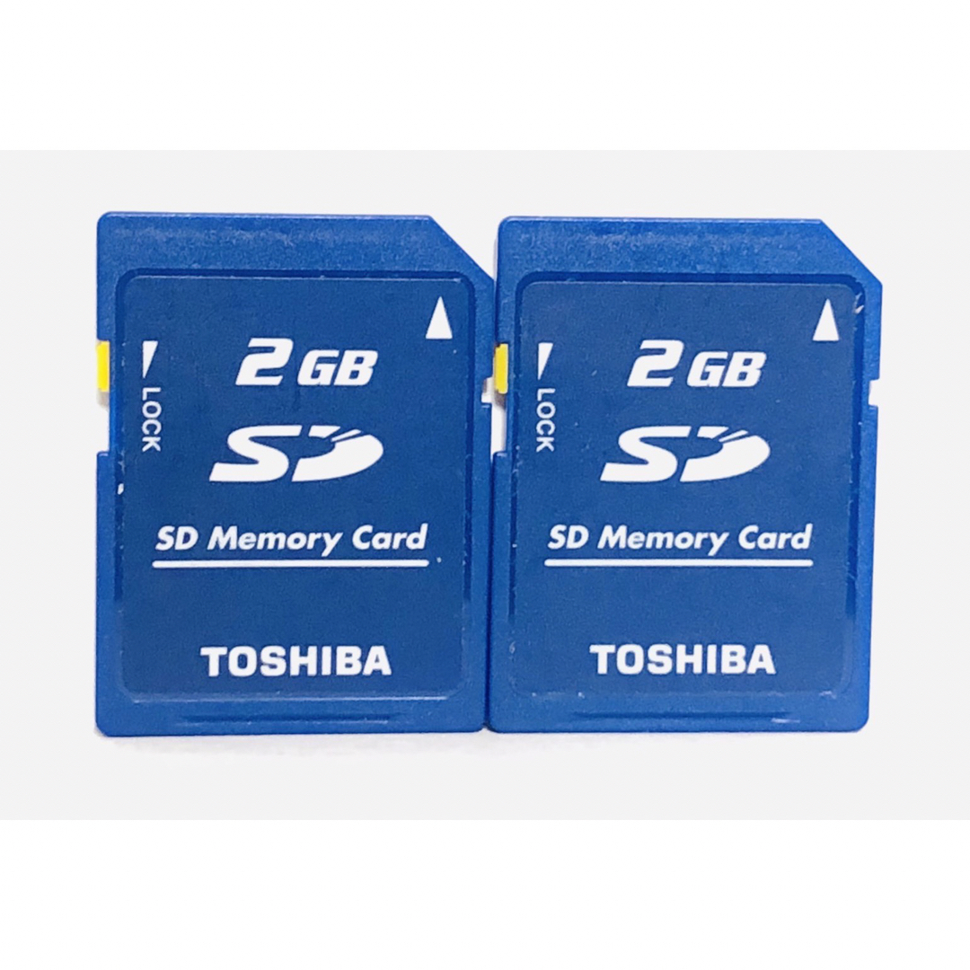 TOSHIBA 東芝 SDカード SDメモリカード DS カメラ用 2GB 2枚 スマホ/家電/カメラのカメラ(コンパクトデジタルカメラ)の商品写真
