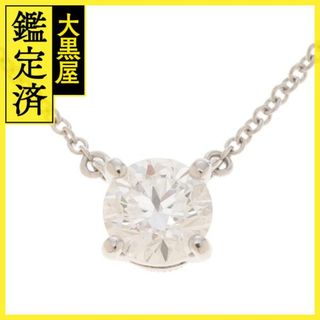 ティファニー(Tiffany & Co.)のティファニー　ソリティアネックレス　プラチナ950　【471】L(ネックレス)