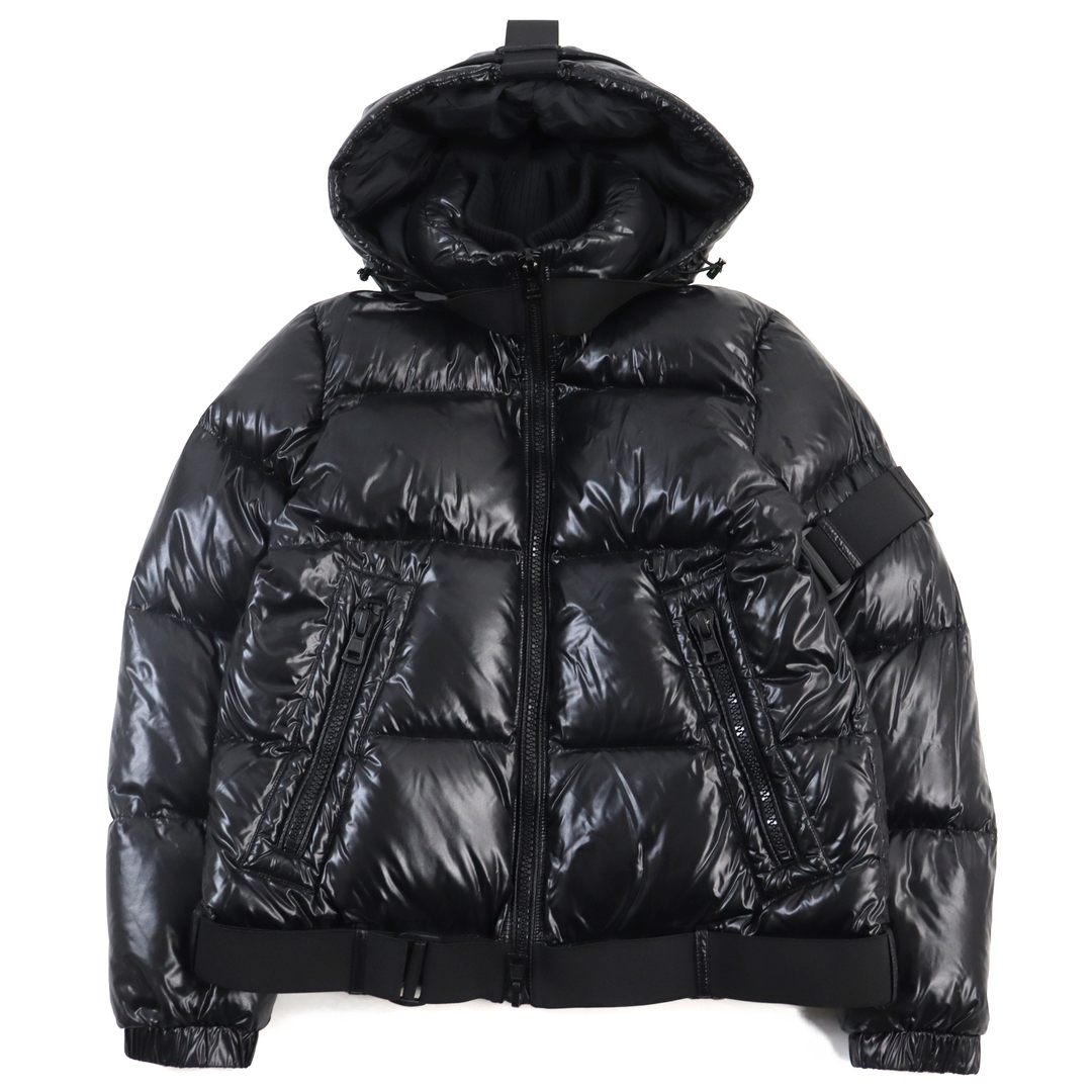 MONCLER(モンクレール)の極美品○MONCLER モンクレール CRAIG GREEN クレイググリーン C209H4030700 68950 BROOK GIUBBOTTO ロゴテープ付き フーデッド ダブルジップ ダウンジャケット ブラック 2 メンズ メンズのジャケット/アウター(ダウンジャケット)の商品写真