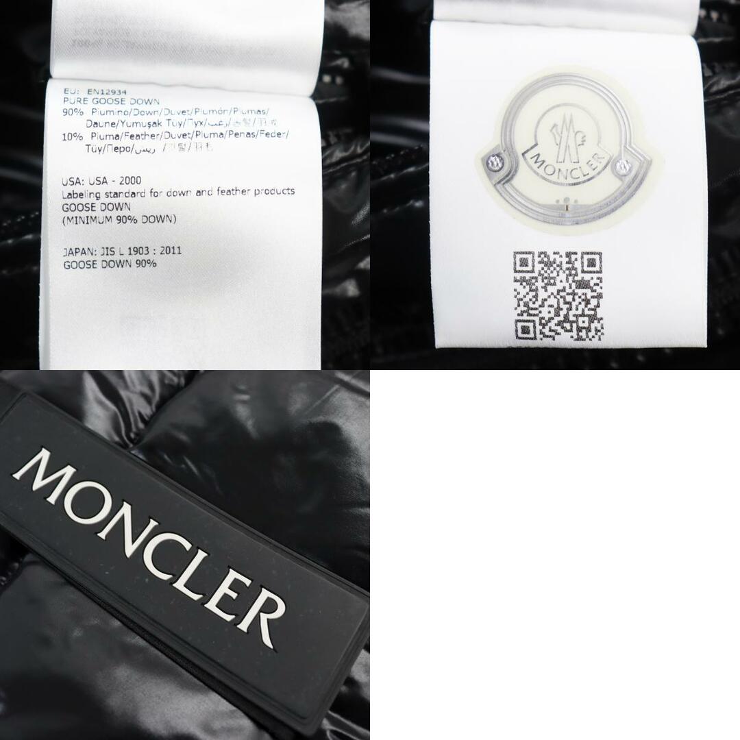 MONCLER(モンクレール)の極美品○MONCLER モンクレール CRAIG GREEN クレイググリーン C209H4030700 68950 BROOK GIUBBOTTO ロゴテープ付き フーデッド ダブルジップ ダウンジャケット ブラック 2 メンズ メンズのジャケット/アウター(ダウンジャケット)の商品写真