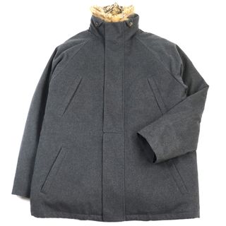 ロロピアーナ(LORO PIANA)の人気○Loro Piana ロロピアーナ FAE2758 衿・ライナーフォックスファー ベビーカシミヤ100% ライナー付き スタンドカラー ポケットデザイン ダブルジップ ジャケット/コート グレー XL イタリア製 メンズ(その他)