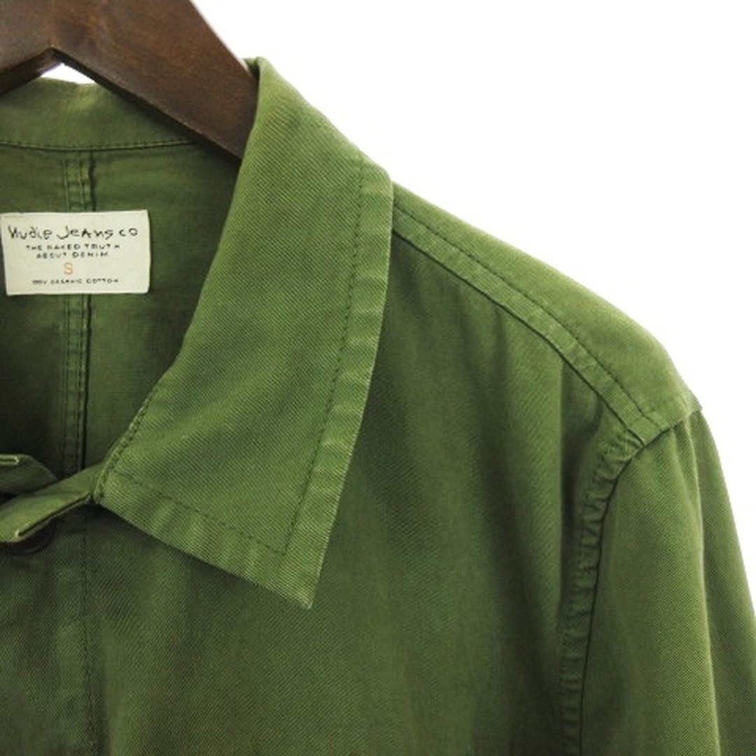Nudie Jeans(ヌーディジーンズ)のヌーディージーンズ シャツ ジャケット カーキ 緑 S ■SM1 メンズのジャケット/アウター(その他)の商品写真