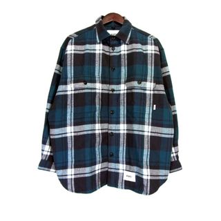 ダブルタップス(W)taps)のダブルタップス WTAPS ■ 24SS 【 WCPO 01 LS COTTON FLANNEL TEXTILE 241TQDT SHM03 】 チェック柄 フランネル 長袖 シャツ w18564(シャツ)