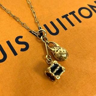 ルイヴィトン(LOUIS VUITTON)の美品 ルイヴィトン コリエ シェンヌエッグ トランク ミニグラム M68933(ネックレス)