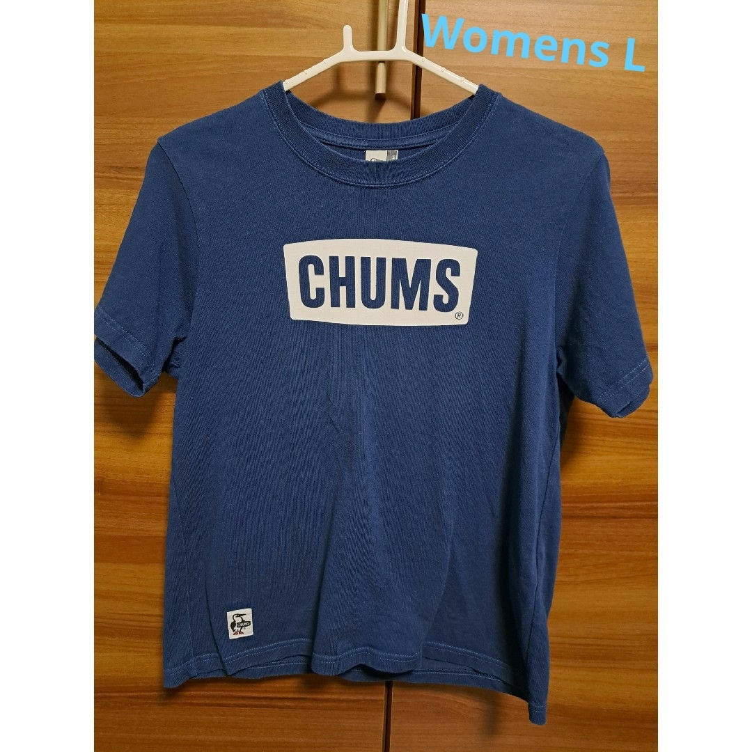 CHUMS(チャムス)のCHUMS 半袖 Tシャツ ネイビー×ホワイト Womens L レディースのトップス(Tシャツ(半袖/袖なし))の商品写真