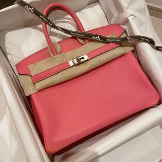 Hermes - 美品！エルメス バーキン25 スイフト ローズアザレ シルバー金具 C刻印