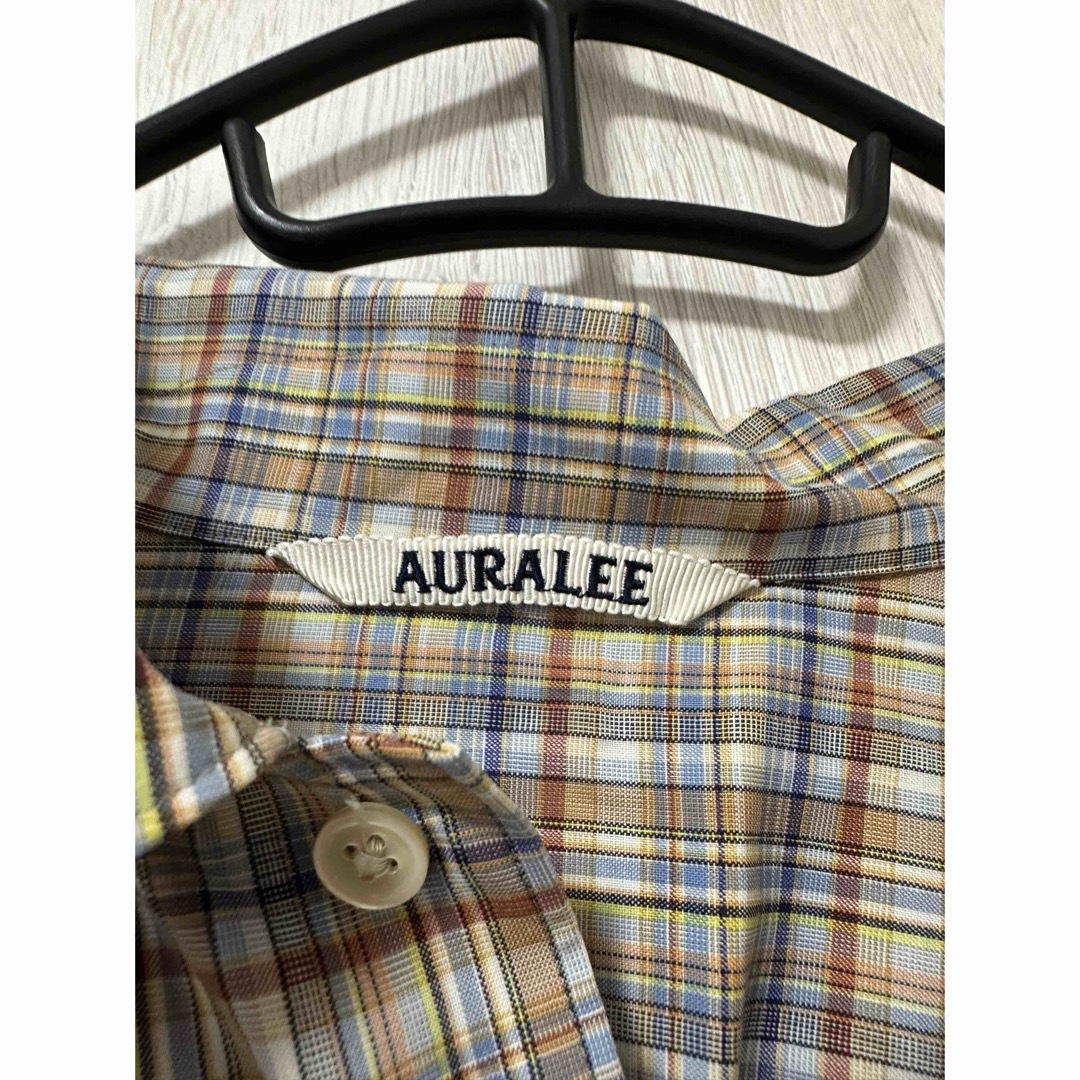 AURALEE(オーラリー)の【AURALEE】WASHABLE SUPER LIGHT WOOL CHECK メンズのトップス(シャツ)の商品写真