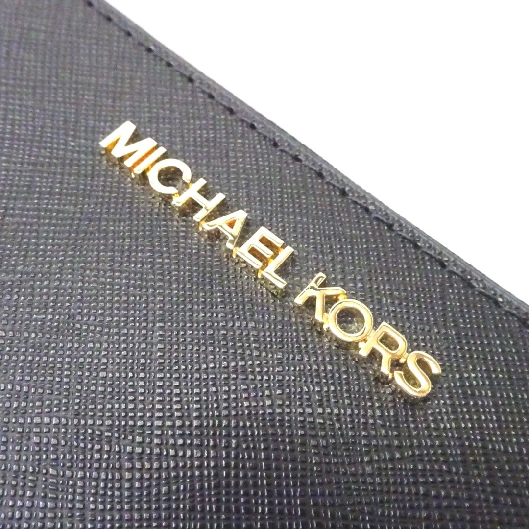Michael Kors(マイケルコース)のマイケルコース 長財布 ラウンドファスナー長財布 ブラック Ft602042 超美品・中古 レディースのファッション小物(財布)の商品写真