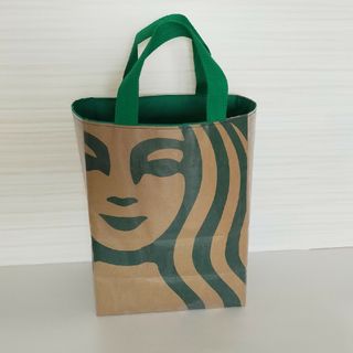 スターバックスコーヒー(Starbucks Coffee)の紙袋バッグ　ハンドメイド(バッグ)