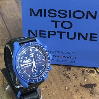 オメガ(OMEGA)のオメガ × スウォッチ OMEGA × Swatch ミッション トゥ ネプチューン MISSION TO NEPTUNE SO33N100 バイオセラミック【7376-004】(腕時計(アナログ))