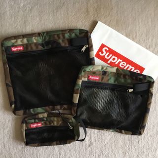 Supreme - シュプリーム☆supreme トラベルポーチ 旅行 メッシュポーチ最終価格