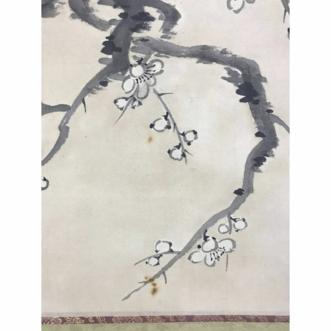 百貨店福袋 作者不詳/梅花画賛/梅図/横物/花図/掛軸☆宝船☆AD-682の通販 by 絵画+タペストリー