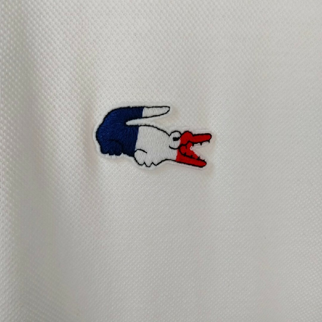 LACOSTE(ラコステ)のラコステ　ロゴ刺繍　フランス　ポロシャツ　半袖　シティーボーイ　ワンポイントロゴ メンズのトップス(ポロシャツ)の商品写真