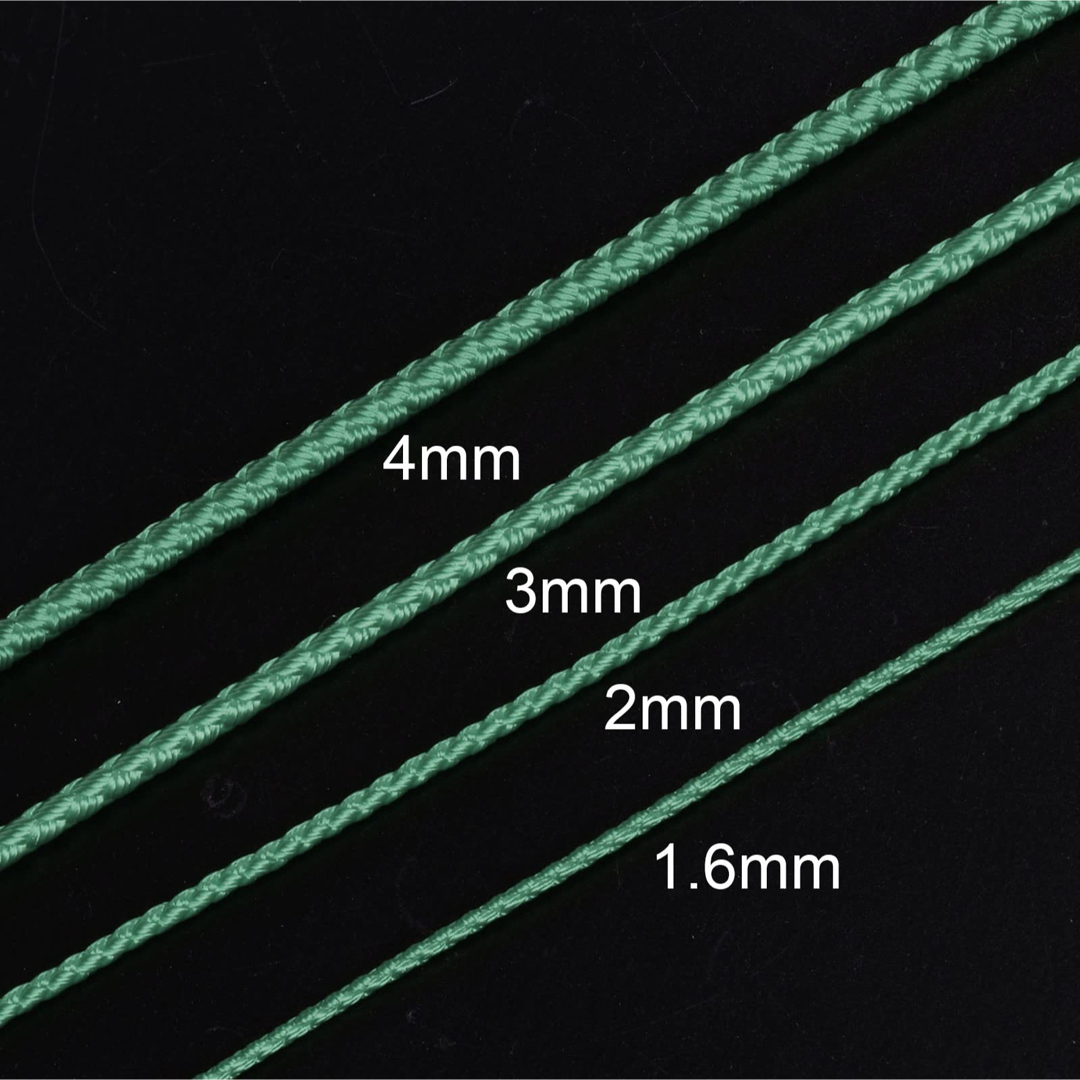 ナイロン糸 麻ひもビーズコード4 mm 超強力編みこみ クラフティングストリング ハンドメイドの素材/材料(生地/糸)の商品写真