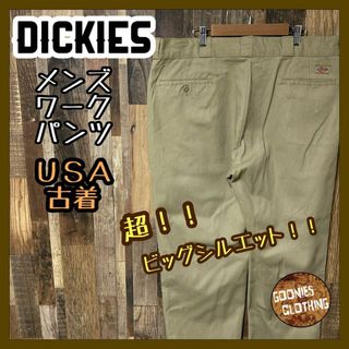 ディッキーズ(Dickies)のベージュ 2XL 40 チノ メンズ ディッキーズ ワーク パンツ USA古着(ワークパンツ/カーゴパンツ)