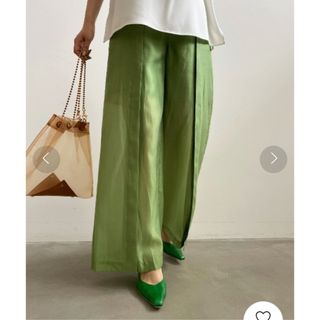 アメリヴィンテージ(Ameri VINTAGE)の新品未使用タグ付き AMERI SHEER BUTTON PANTS(カジュアルパンツ)