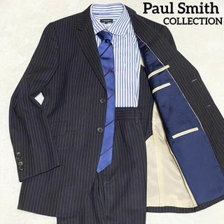 ポールスミスコレクション(Paul Smith COLLECTION)のポールスミスコレクション　スーツセット　ネイビー　Sサイズ　ストライプ柄(セットアップ)