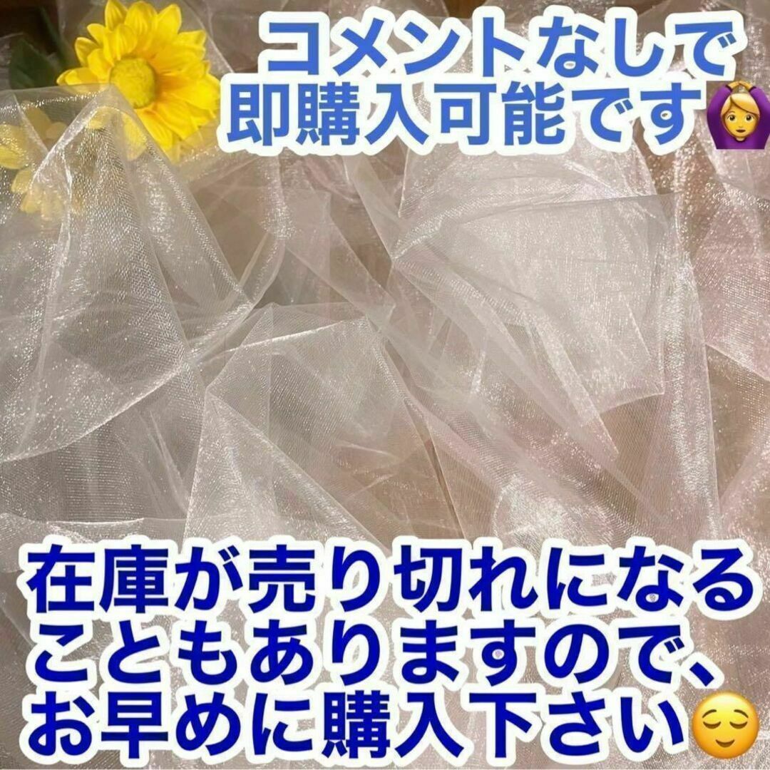 オーガンジー 生地 結婚式 ウェルカムスペース 布 チュール フォトブース ハンドメイドのウェディング(ウェルカムボード)の商品写真