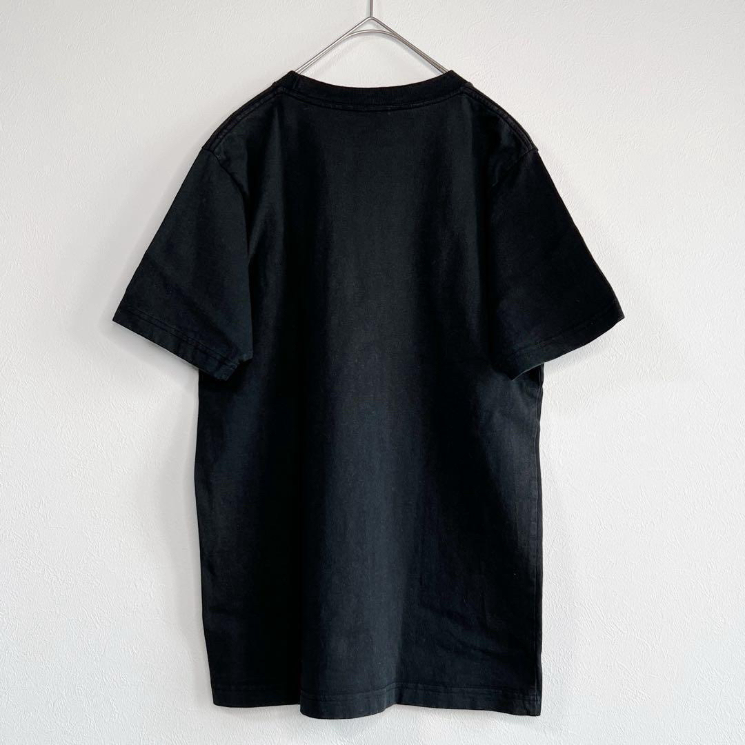 FILA(フィラ)のFILA 刺繍ロゴTシャツ M ブラック 黒 フィラ ワッペン ウィメンズ メンズのトップス(Tシャツ/カットソー(半袖/袖なし))の商品写真