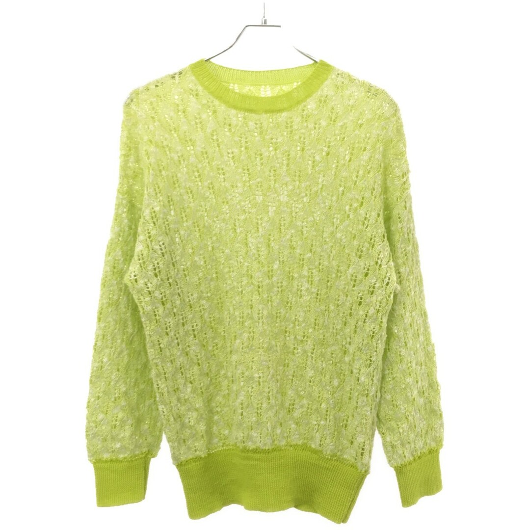 Ameri VINTAGE(アメリヴィンテージ)のAmeri アメリ 21SS MEDI LOOSE CROCHET KNIT ルーズクロシェニット 02110130450 グリーン F レディースのトップス(ニット/セーター)の商品写真