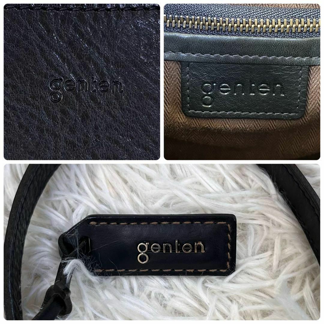 genten(ゲンテン)の【美品】ゲンテン/genten トスカ ショルダーバッグ　ブラック　現行モデル レディースのバッグ(ショルダーバッグ)の商品写真