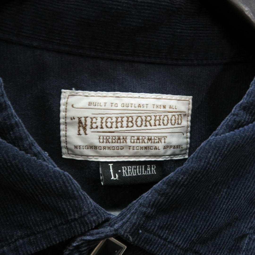 NEIGHBORHOOD(ネイバーフッド)のNEIGHBOURHOOD DEAD WOOD CORDUROY C-SHIRT Size-L 122AQNH-SHM03 NAVY  メンズのトップス(シャツ)の商品写真