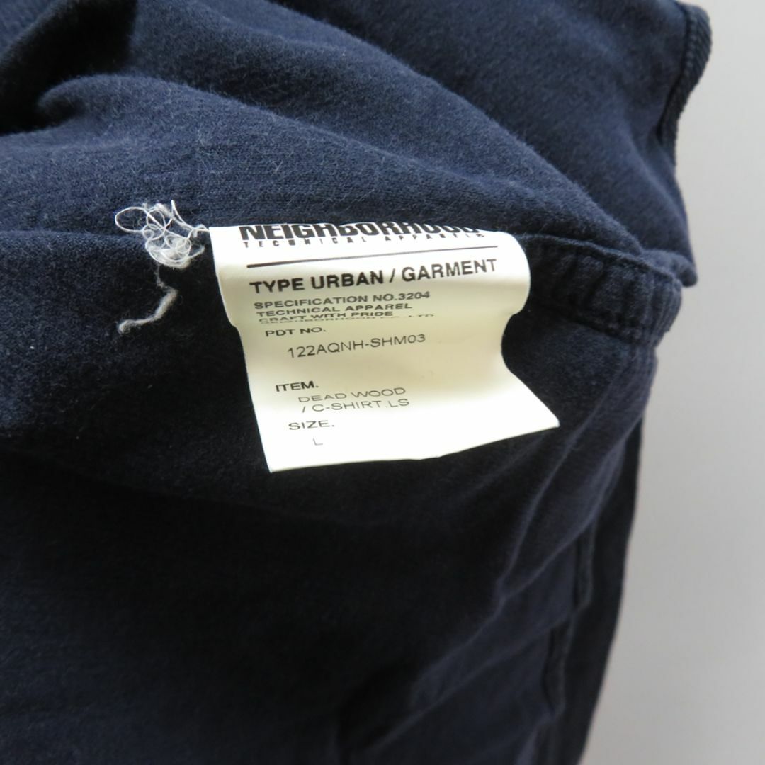 NEIGHBORHOOD(ネイバーフッド)のNEIGHBOURHOOD DEAD WOOD CORDUROY C-SHIRT Size-L 122AQNH-SHM03 NAVY  メンズのトップス(シャツ)の商品写真