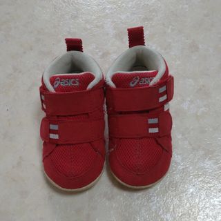 アシックス(asics)のASICS 赤いスニーカー　12.5cm(スニーカー)