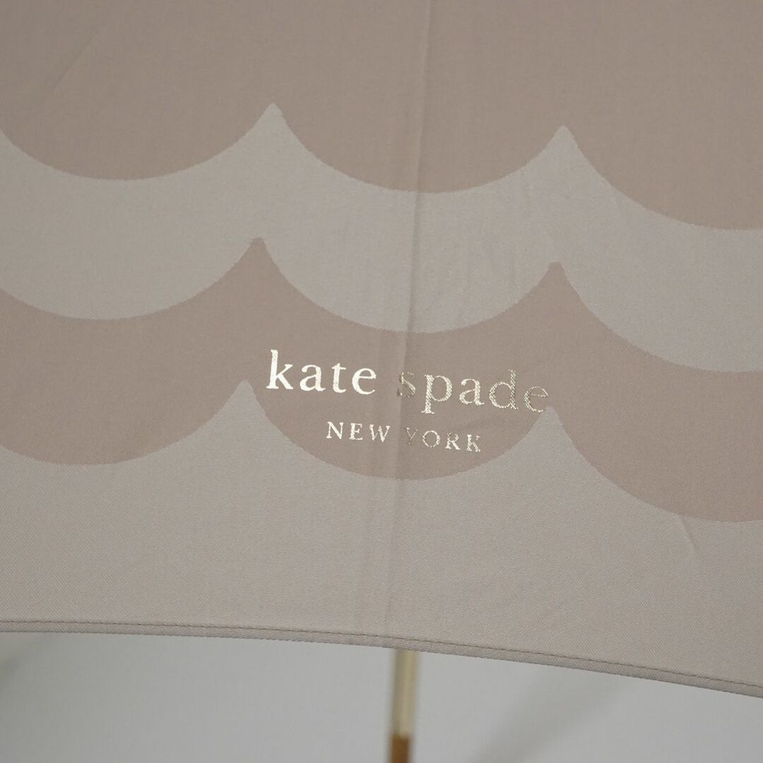 kate spade new york(ケイトスペードニューヨーク)のKate spade NEW YORK 傘 USED美品 ケイトスペード ピンク ロゴプリント グラス骨 軽量 60cm S0528 レディースのファッション小物(傘)の商品写真